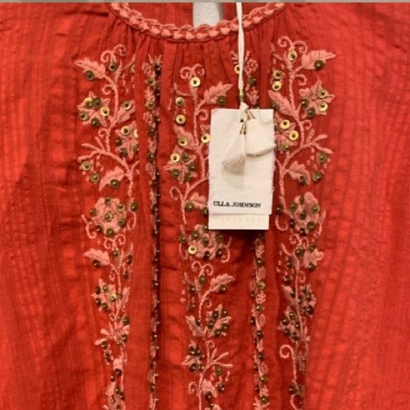 NWT!! Ulla Johnson Vida Blouse in Clay - Picture 8 of 8